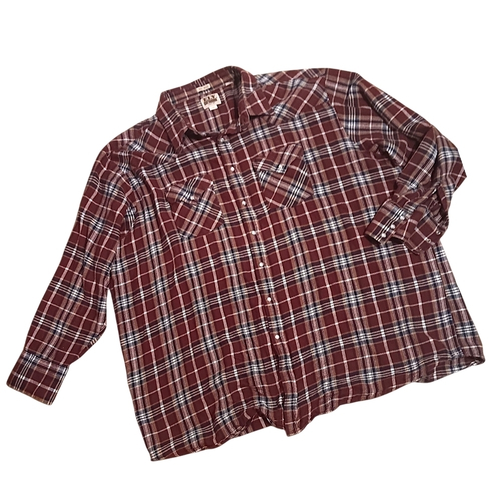 Ely Cattleman Big Man Plaid Shirt 3XL